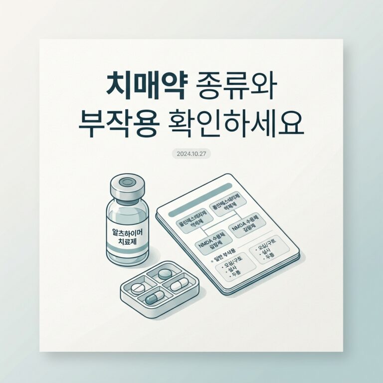 치매약 종류와 부작용 확인하세요