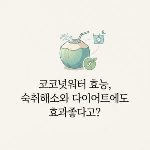 코코넛워터 효능, 숙취해소와 다이어트에도 효과좋다고?