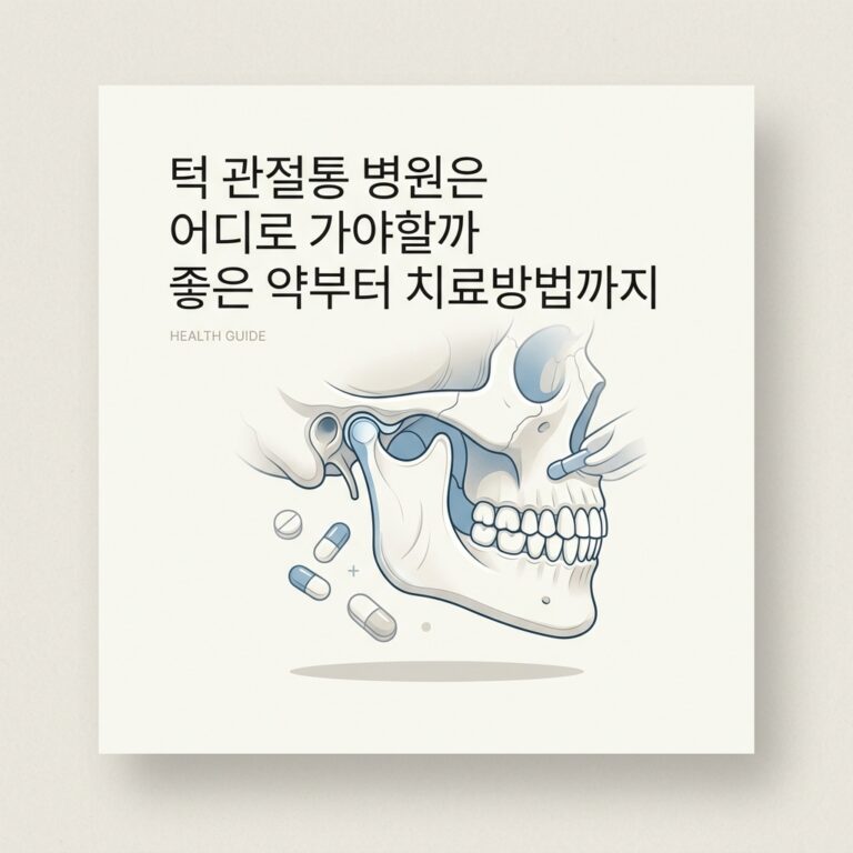 턱 관절통 병원은 어디로 가야할까 좋은 약부터 치료방법까지
