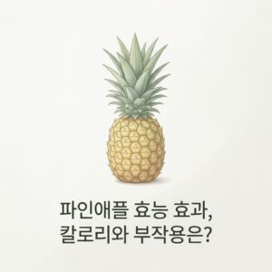파인애플 효능 효과, 칼로리와 부작용은?