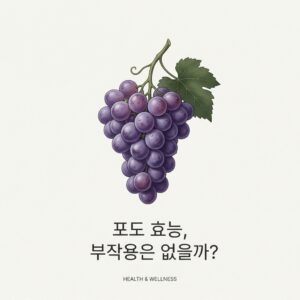 포도 효능, 부작용은 없을까?