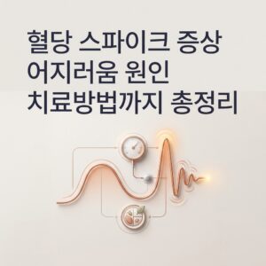 혈당 스파이크 증상 어지러움 원인 치료방법까지 총정리