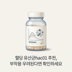혈당 유산균hac01 추천, 부작용 우려된다면 확인하세요