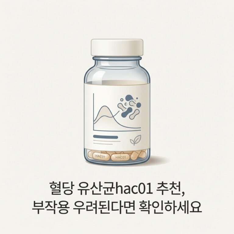 혈당 유산균hac01 추천, 부작용 우려된다면 확인하세요