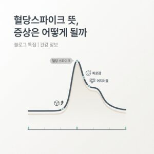 혈당스파이크 뜻, 증상은 어떻게 될까