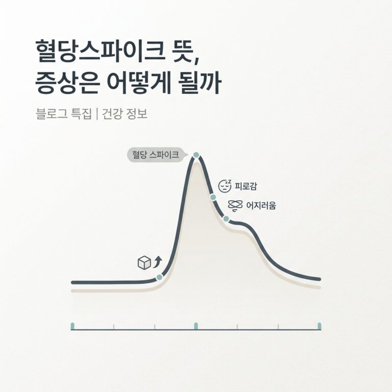 혈당스파이크 뜻, 증상은 어떻게 될까