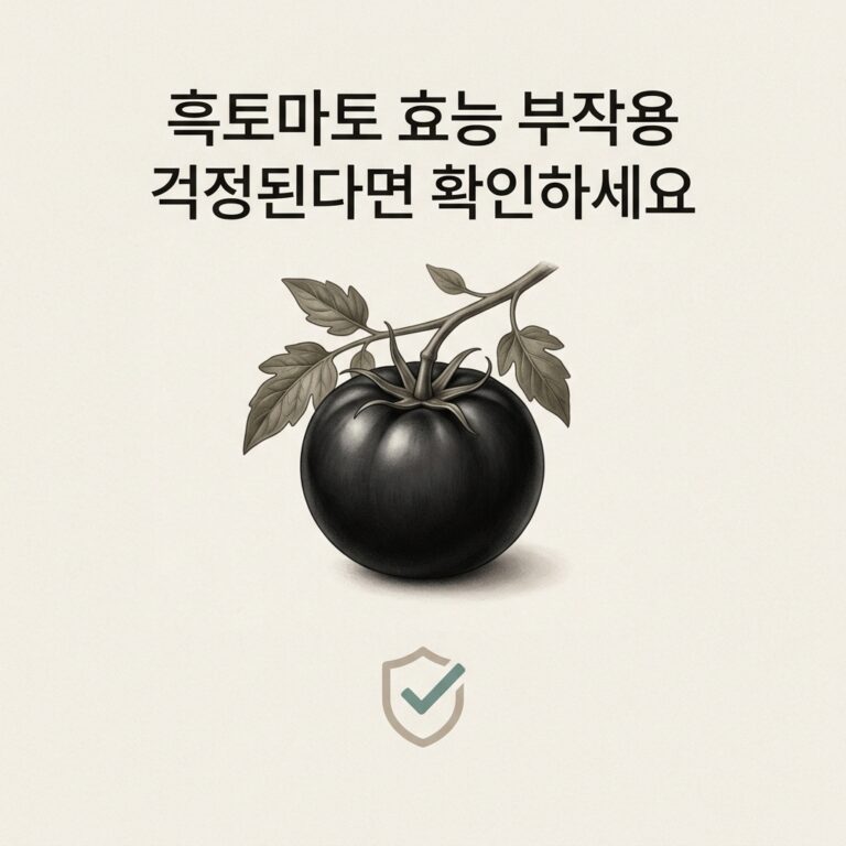 흑토마토 효능 부작용 걱정된다면 확인하세요