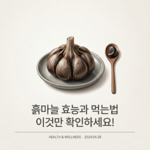 흙마늘 효능과 먹는법 이것만 확인하세요!