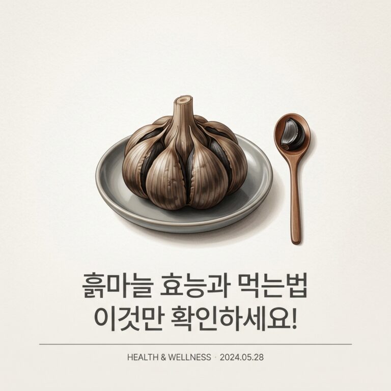 흙마늘 효능과 먹는법 이것만 확인하세요!