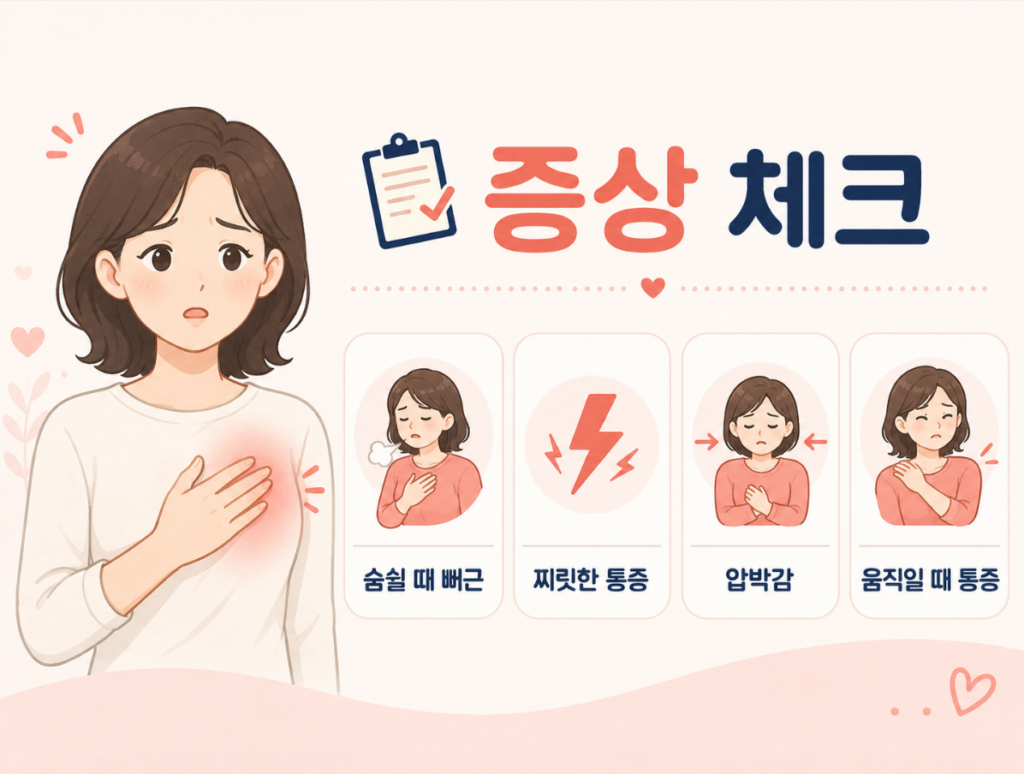 여자 왼쪽 가슴 통증 숨쉴때 뻐근하다면 확인하세요 2 image 22
