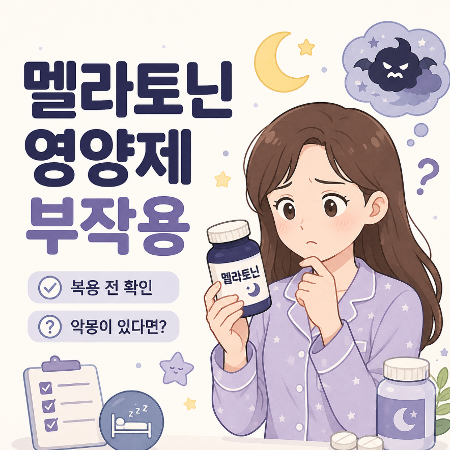멜라토닌 영양제 부작용 복용전 확인하세요, 악몽이 있다면? 1 image 244