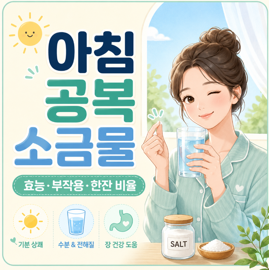 아침 공복 소금물 효능, 부작용은 없을까 한잔당 비율은? 1 image 248