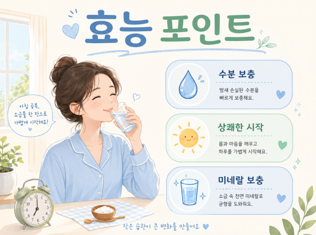 아침 공복 소금물 효능, 부작용은 없을까 한잔당 비율은? 2 image 249
