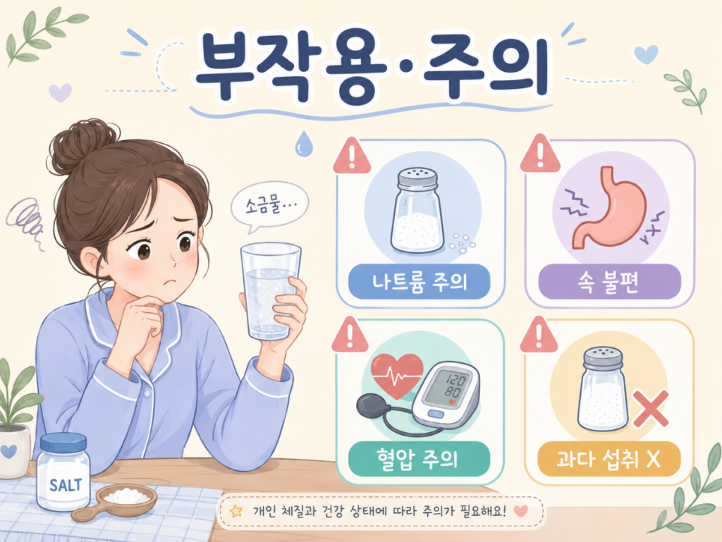 아침 공복 소금물 효능, 부작용은 없을까 한잔당 비율은? 3 image 250