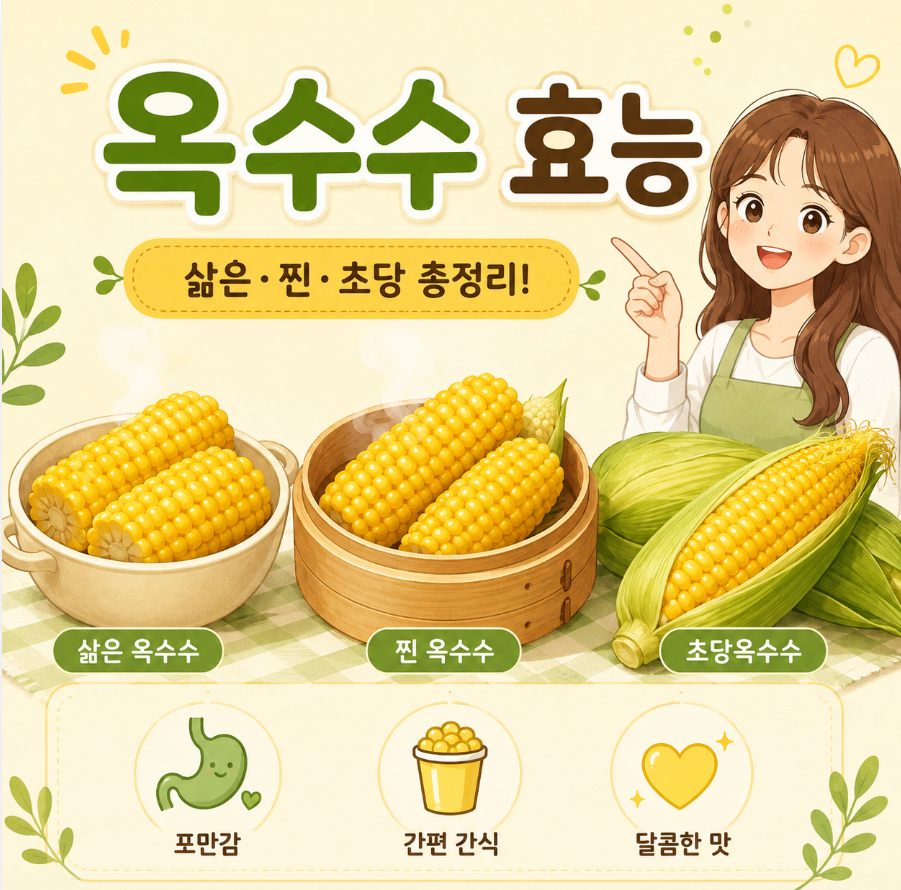 삶은 옥수수, 찐 옥수수 효능, 초당 옥수수 효능 총정리! 1 image 288