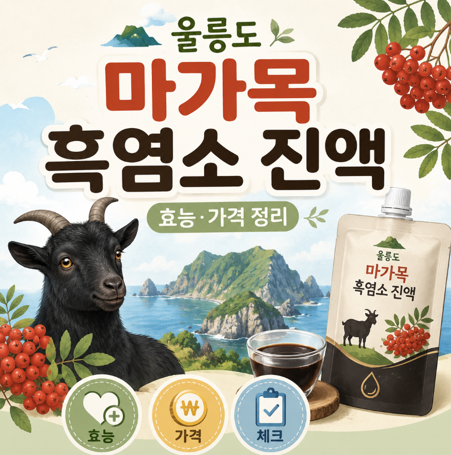 울릉도 마가목 흑염소 진액 효능과 가격까지 1 image 304