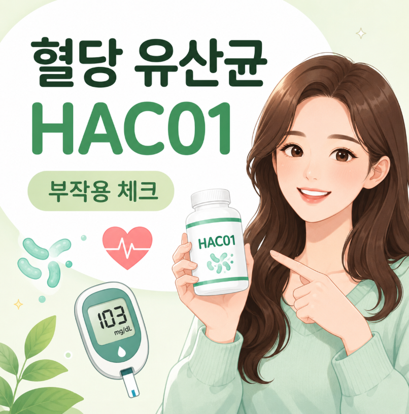 혈당 유산균hac01 추천, 부작용 우려된다면 확인하세요 1 image 368
