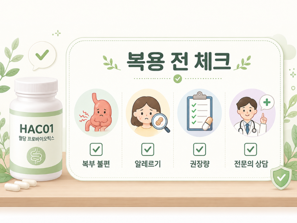 혈당 유산균hac01 추천, 부작용 우려된다면 확인하세요 2 image 369