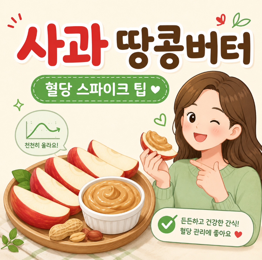 사과 땅콩버터 효능? 혈당 스파이크 잡는 팁! 1 image 501